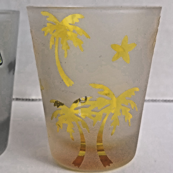 Florida 3 Shot Glasses Ft. Meyers Ft. Walton Oak Island Palm Beach Margarita Bar - Picture 5 of 9